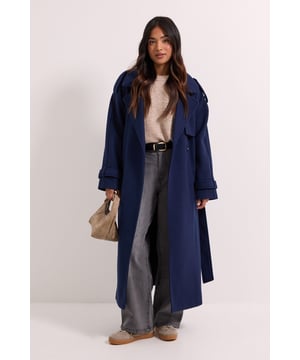 Petite Belted Trench