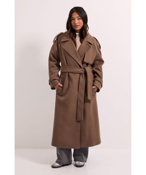Petite Belted Trench