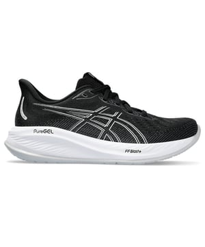 
Asics Gel-Cumulus 26 Hardloopschoenen Dames Zwart

 Betreed de wereld van grenzeloos comfort en optimale prestaties met de ASICS Gel-Cumulus 26 hardloopschoenen. Deze schoenen zijn de perfecte keuze voor hardlopers die op zoek zijn naar een combinatie van demping, ondersteuning en duurzaamheid, kilometer na kilometer.

 Met zijn verfijnde dempingssysteem biedt de Gel-Cumulus 26 een ongeëvenaarde responsiviteit en schokabsorptie. De kenmerkende GEL-dempingstechnologie in de hiel en voorvoet zorgt voor een soepele overgang en minimaliseert impact tijdens elke stap. Dit wordt versterkt door de FlyteFoam-tussenzool die lichtgewicht demping biedt met een veerkrachtige afzet.

 Dames Hardloopschoenen Asics Gel-Cumulus

 Het bovenwerk van de schoen is vervaardigd met behulp van ademend mesh-materiaal, wat zorgt voor een uitstekende ventilatie en comfort tijdens het hardlopen. De naadloze constructie minimaliseert wrijving en irritatie, terwijl de