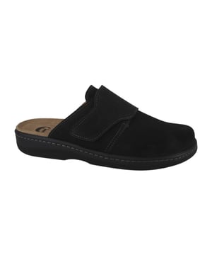 
Ti Comos 5110001-002  pantoffel (open hiel) heren in de kleur zwart materiaal nubuck maat 40 binnenvoering Leer materiaal zool Rubber