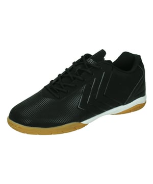 
<p> De Hummel Noir IV Indoorschoen is een lichtgewicht zaalvoetbalschoen voor heren en dames. De schoen heeft een bovenwerk van synthetisch materiaal en sluit mooi aan rond de voeten. De schoen is gepolsterd rond de enkels en zorgt voor een fijn draagcomfort. De schoen is stevig en biedt extra stabiliteit door de verharde hielkap. De slijtvaste rubber zool is flexibel en zorgt voor een goede grip en tractie op iedere indoor ondergrond. De Hummel Noir IV zaalvoetbalschoen voor mannen en vrouwen heeft glimmende Hummel chevron logo's op de zijkanten. </p>