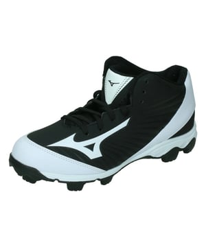 
De Mizuno 9-Spike Franchise Mid zijn kortbalschoenen voor heren. Deze Mizuno outdoor halfhoge korfbalschoen is geschikt voor zowel echt gras en kunstgras. De korfbalschoen is gemaakt van dynamisch lichtgewicht synthetisch materiaal. De toplaag van de Mizuno Franchise 9 Mid zorgt voor extra comfort en nog meer duurzaamheid. De Mizuno Franchise 9 Mid is de perfecte korfbal buitenschoen voor iedere speler van elk niveau.<p></p><div><ul><li>9-Spike Â® buitenzool voor superieure grip en comfort.</li><li>Rubberen noppen zorgen voor comfort en zijn geschikt voor verschillende ondergronden.</li><li>Tussenzool verwerkt over de gehele lengte van de korfbalschoen zorgt voor extra comfort tijdens het korfballen.</li><li>De nieuwste Mizuno technologieÃ«n zorgen ervoor dat de korfbalschoen een optimale pasvorm heeft.</li><li>Gevoerde zachte tong zorgt voor een comfortabele pasvorm.<br><br></li></ul></div><b>Let op!</b> Deze schoen valt klein, wij raden aan 1 maat groter te bestellen dan uw huidige schoenmaat.Â <p></p><p><br></p>
