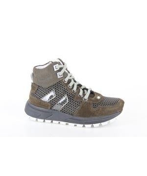 Track Style 322868-469W3  veterboots jongens in de kleur groen materiaal suède maat 36 binnenvoering Leer materiaal zool Rubber