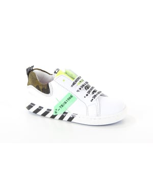 
Shoesme UR21S017-A  veterschoenen jongens in de kleur wit materiaal leer maat 26 binnenvoering Leer materiaal zool