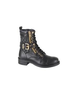Giga Shoes G4343-A46  veterboots meisjes in de kleur zwart materiaal leer maat 28 binnenvoering Leer materiaal zool Rubber