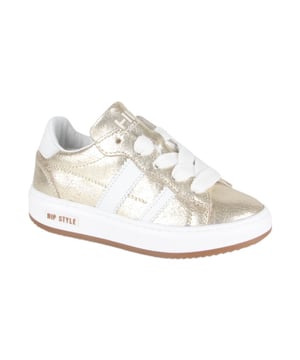 
HIP Shoe Style H1811-PC  sneakers meisjes in de kleur metallic materiaal leer maat 27 binnenvoering Leer materiaal zool Rubber