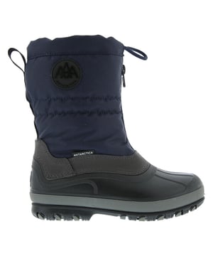 
Antarctica 1363 Kinder Snowboots Blauw 

 De Antarctica 1363 is een stoere snowboot voor kids, met een rubberenzool. De polyester schacht is gevoerd met synthetische wol. De snowboot heeft een ritssluiting en aantreklus voor een makkelijke in- en uitstap en een tie-on koord voor sneeuwdichtheid. De snowboot is waterdicht tot de rits.De snowboots hebben een stevige rubberen zool met een goed profiel voor een uitstekende grip op gladde en gladde oppervlakken. Dit zorgt ervoor dat je veilig en stabiel kunt lopen in de sneeuw en op gladde wegen.

 Antartctica 1363 Blauwe Warme Snowboots

 De Antarctica 1363 snowboot heeft een stijlvol en tijdloos design dat perfect past bij elke winteroutfit. Kortom, als je op zoek bent naar duurzame en comfortabele schoenen om te dragen tijdens de koude wintermaanden, dan zijn de Antarctica 1363 snowboots een uitstekende keuze. Deze snowboots bieden uitstekende bescherming tegen de elementen en zien er ook