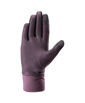 
95% Polyester, 5% Elastaan. Stof Technologie: Ademend, Soepel. Gegrepen, Siliconen afwerking, Touchscreen vingertop. Ontwerp: Honingraat.