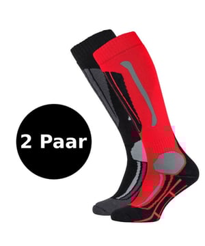 
Falcon Victoria Dames Ski Sokken Rood 

 Deze heerlijke warme Falcon skisokken voor dames zijn geleverd per 2 paar. De sokken zijn gemaakt van acryl, wol en polyamide. De sokken hebben versterkte delen voor extra comfort. 

 Pluspunten:

 + Per twee paar verpakt
+ Versterkte delen voor een langere duurzaamheid
+ Lekker lang voor extra warmte