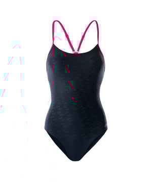 
Materiaal buitenkant: 78% Nylon, 22% Elastaan. Voering: 100% polyester. Ontwerp: Contrast, Logo. Bevestiging: Pull-On. Hals: Ronde Hals. Verstelbaar bandje, voorgevormde cup, verwijderbare vulling. Stoftechnologie: Chloorbestendig, UV-bescherming.