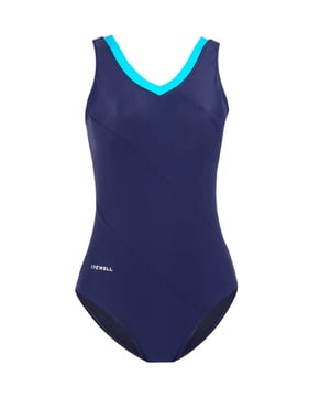 
80% Polyamide, 20% Elastaan. Stof: 2 Way Stretch, Anti Pill, Malaga. Ontwerp: Contrasterende kleur. Bevestiging: Pull-On. Hals: V Hals. Stoftechnologie: Bestand tegen chloor, Bestand tegen olie, Sneldrogend, Bestand tegen zonnecrème. Schuimrubberen inzetstuk, opgenaaid. Zonneschatting: UPF 50+.