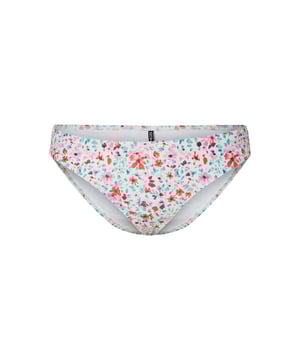 
Deze bikini slip van Pieces is uitgevoerd met een frisse gebloemde all-over print en heeft een regular waist pasvorm. Het broekje is gemaakt van 84% gerecycled polyester en 16% elastaan, wat zorgt voor een comfortabele fit en een bewuste materiaalkeuze. Perfect om te combineren met een bijpassende of contrasterende bikini top voor een vrolijke zomerlook.