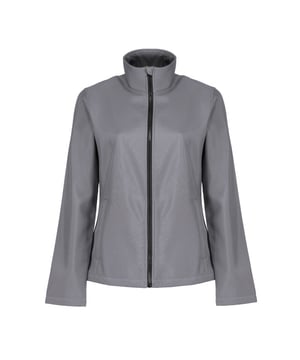 
100% Polyester Geweven softshell jas met warme rug Afdrukbare softshell-stof Windbestendig membraanweefsel Duurzame waterafstotende afwerking Binnenritsbeschermer, 2 onderste zakken en verstelbare schokkoordzoom.