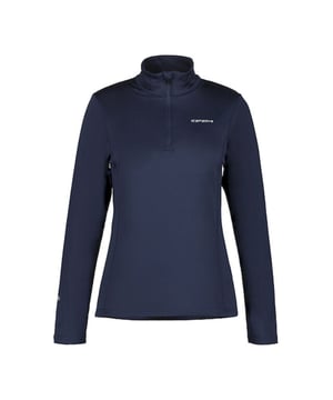 
Introductie:
Met de ICEPEAK Ferndale Pully+R Ski voor dames ben je helemaal klaar voor de pistes dit winterseizoen. Deze marineblauwe ski pully combineert stijl, comfort en functionaliteit voor een optimale ski-ervaring.

Voordelen:
De ICEPEAK Ferndale Pully+R Ski is niet alleen modieus, maar biedt ook tal van voordelen voor de fanatieke skiër. Het materiaal is ademend en biedt goede isolatie, waardoor je warm blijft op de pistes. Dankzij de stretchstof heb je optimale bewegingsvrijheid, zodat je moeiteloos kunt skiën. Bovendien is de pully voorzien van een rits over de gehele lengte, waardoor je hem gemakkelijk aan en uit kunt trekken.

Belangrijkste kenmerken:
Deze marineblauwe ski pully is speciaal ontworpen voor dames en heeft een nauwsluitende pasvorm voor een vrouwelijke look. De hoge kraag en de duimgaten zorgen voor extra warmte en comfort tijdens het skiën. Daarnaast heeft de pully een trendy design met subtiele ICEPEAK branding, waardoor je er zowel op als naast de piste
