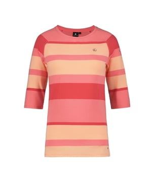 
Ben je op zoek naar een comfortabel en functioneel T-shirt voor outdoor activiteiten? Dan is de LUHTA hadli T-shirt in het roze de perfecte keuze voor jou. Dit shirt is speciaal ontworpen voor dames die graag buiten actief bezig zijn. Het shirt is gemaakt van hoogwaardig materiaal dat ademend en sneldrogend is, waardoor je tijdens het sporten droog en fris blijft. De pasvorm is speciaal afgestemd op het vrouwelijk lichaam, waardoor het shirt comfortabel zit en veel bewegingsvrijheid biedt. Het roze kleurige shirt heeft een sportieve uitstraling en is makkelijk te combineren met andere outdoor kledingstukken. De korte mouwen zorgen ervoor dat je voldoende bewegingsvrijheid hebt en het shirt is voorzien van een ronde halslijn die niet te strak zit. Dankzij de duurzame materialen en hoogwaardige afwerking is dit T-shirt niet alleen geschikt voor intensieve outdoor activiteiten, maar gaat het ook lang mee. Kortom, de LUHTA hadli T-shirt is een must-have voor elke sportieve vrouw die graag