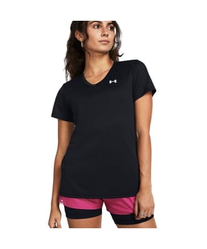 
Under Armour Tech SSV Sportshirt Dames Zwart XS/34