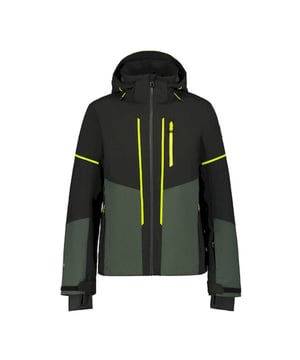 
met deze stijlvolle en functionele ski jas van ICEPEAK. De Fircrest Ski Jas voor heren is ontworpen met oog voor detail en biedt de perfecte combinatie van design en functionaliteit. Of je nu van de piste zoeft of geniet van een après-ski drankje, met deze jas ben je altijd goed voorbereid.

Het merk ICEPEAK staat bekend om zijn hoogwaardige kwaliteit en innovatieve ontwerpen. De Fircrest Ski Jas is geen uitzondering, met geavanceerde materialen die zorgen voor optimale bescherming tegen de elementen. Dankzij de waterdichte en ademende eigenschappen blijf je droog en comfortabel, zelfs tijdens de meest uitdagende ski-omstandigheden.

Het zwarte en donkergroene design geeft de jas een eigentijdse en stoere uitstraling, perfect voor elke moderne skiër. De verstelbare manchetten, sneeuwvanger, ventilatieritsen en praktische zakken maken deze jas tot een onmisbaar item voor elke skiër die op zoek is naar comfort en functionaliteit.

Kortom, met de ICEPEAK Fircrest Ski Jas ben je helemaal