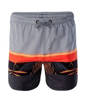 
100% Polyester. Ontwerp: Chevron, Contrast, Logo, Palm. Zakken: 2 zijzakken, 1 achterzak, klepsluiting. Bevestiging: Pull-On. Ingebouwde voering, metalen ogen. Stoftechnologie: Vochtafvoerend, Sneldrogend, Zoutwaterbestendig, Zonwerend. Tailleband: Koord, Elastisch.