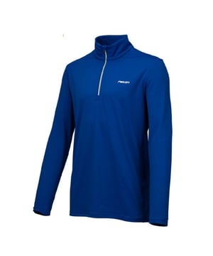 
Falcon Haller kinder ski pulli 

 Mooie ski pulli voor kinderen van Falcon in een kobalt blauwe kleur. Het shirt sluit met een 1/4 ritssluiting en is gemaakt van comfortabel, sneldrogend en lichtgewicht materiaal. Perfect te dragen als tussenlaag onder je winterjas en eventueel over je thermokleding. Met dit mooie shirt van Falcon ben jij klaar voor de wintersport!