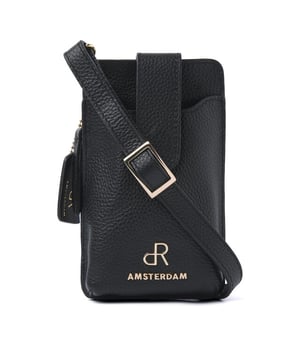 
Afmetingen: 10.00 cm breed x 17.00 cm hoog x 3.00 cm diep <p>Dit leuke telefoontasje is klein van formaat waardoor je het makkelijk mee kunt nemen en ook in je grotere tas kunt doen. De tas is gemaakt van rundleder en beschikt over een afneembare en verstelbare schouderband. Het vak aan de voorzijde wordt afgesloten met een magneetsluiting en is handig om je telefoon in mee te nemen. Aan de achterzijde is ruimte voor het opbergen van twee creditcards en zit een ritsvak voor bijvoorbeeld je muntgeld of andere kleine spullen. Zo kun je het tasje ook gelijk als portemonee gebruiken.</p>