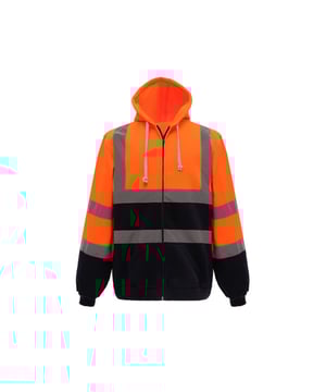 
Materiaal: 100% polyester. Stof: Jersey, Gebreid, Zacht Aanrakend. Ontwerp: Contrast. 280gsm. Stoftechnologie: Anti-Pilling. Eigenschappen capuchon: Contrasterende koordjes, Drop Hood. Hem: Ribben. High-Vis, Reflecterende Strook, Dubbele Naaldsteek, Dubbele Naad. Halslijn: Kapitein. Mouwtype: Met lange mouwen. Manchet: Ribbel. Zakken: 2 Handwarmerzakken. Bevestiging: Volledige ritssluiting. Voldoet aan veiligheidsnorm: EN ISO 20471 Klasse 3, RIS-3279-TOM. Pluisvrij. Duurzaamheid: OEKOTEX, REACH, Sedex.