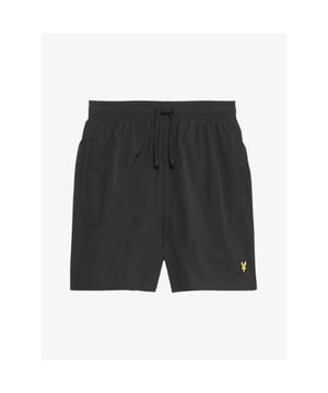 
De Lyle and Scott Junior Zwembroek in de kleur Zwart heeft een elastische tailleband, aantrekkoorden, steekzakken en het gele vogeltjes logo op het been.