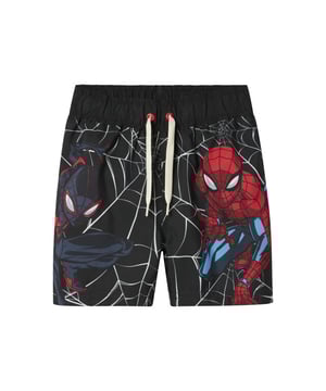 
De zwemshorts van Name It combineren comfort met een stoere look. Deze jongens zwemshort is gemaakt van 100% polyester en heeft een middelhoge taille met een elastische en verstelbare band. Dankzij de all-over Spiderman-print en kleurvaste garengeverfde stof is dit een opvallende keuze voor fans van actie en avontuur.