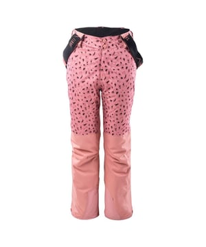 
100% Polyester. Waterdichte classificatie: 10000mm. 5000g/m²/24hrs. Vulling: 120gsm. Zakken: 1 achterzak, ritssluiting. Voering: 2-laags. Ontwerp: Dierenprint, Logo. Riemlussen, Been Powder Skirt, Ritsen onderbenen, Reflecterend Detail, Getapete Naden, Geventileerd. Inhoud: Bretels. Stoftechnologie: DWR afwerking, waterdicht, winddicht. Duurzaamheid: Oeko-Tex gecertificeerd. Sluiting: Stud, Zip Fly.