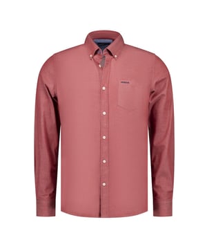 
<p>Casual katoenen heren overhemd van N.Z.A. in enkele mooie effen kleuren. Dit overhemd met lange mouwen is gemaakt van een comfortabele stretch stof.</p>
<ul>
<li>Regular fit</li>
<li>Borstzakje</li>
<li>97% Katoen/3%Elasthan</li>
</ul>