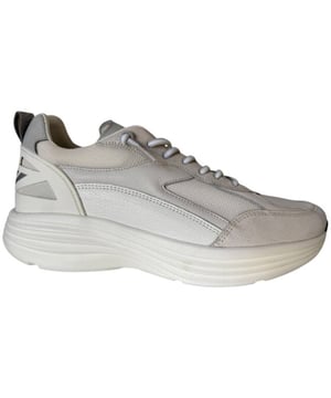 
Heren sneaker van Cetti. Sneaker in verschillende materialen in het wit.Losse binnenzool. Materiaal: leer combi. Voering: deels leer. deels textiel. Kleur: Wit. Zool: rubber. Hakhoogte: ca 3 cm.