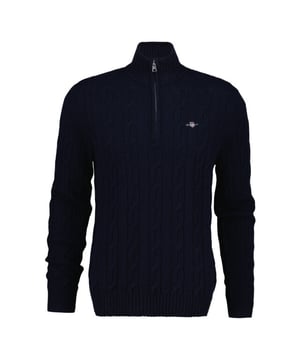 
Gant Pullover 8050260 CABLE HZI in de kleur Donker blauw