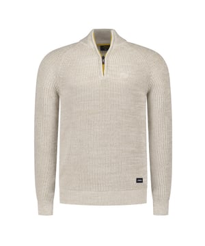 
<p>Grog gebreide katoenen heren pullover met een staande kraag. Deze NZA trui is gemaakt van een comfortabele katoen en heeft een mooie pasvorm.</p>
<ul>
<li>Modern fit</li>
<li>100% Katoen</li>
</ul>