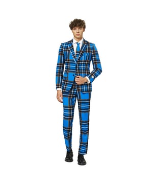 
Van de Schotse Hooglanden tot Timboektoe: met Braveheart word je overal binnengehaald als de verlosser. Get your tartan on met deze blauw-witte beauty uit het OppoSuits atelier.