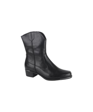 
Durea 9753.995.9810-H  enkellaarzen gekleed dames in de kleur zwart materiaal leer maat 37,5 (4,5) binnenvoering Leer materiaal zool Rubber