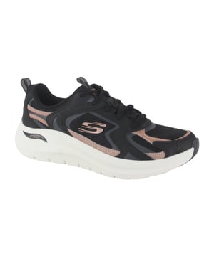 
Skechers 150332 BKRG  sneakers dames in de kleur zwart materiaal nylon maat 37 binnenvoering Textiel materiaal zool Rubber