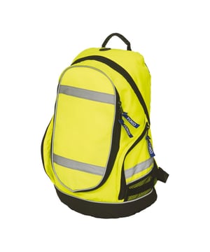 
100% Polyester. Hoogte: 42cm. Breedte: 28cm. Denier: 600D. Capaciteit: 23L. Diepte: 15cm. Zakken: 1 voorzak, 2 gaaszakken, 1 binnenzak. Compartimenten: 1 Hoofdcompartiment. Merkritstrekker, Hi-Vis, interne verdeler, gevoerde, verstelbare schouderriemen, reflecterende strepen, geweven handvat. Ontwerp: Contrasterende afwerking, effen. Bevestiging: Tweewegrits. Stoftechnologie: Waterafstotend.