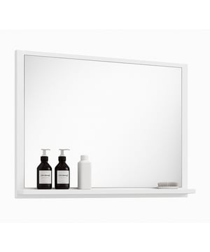 
Badkamerspiegel Oliver is bedoeld om iedere badkamer, groot of klein, een moderne en luxe uitstraling te geven.De spiegel is gemaakt van glas en hoogwaardige kwaliteit spaanplaat.Verlichting is niet inbegrepen bij dit model.Kenmerken- Vierkante spiegel met omlijsting uitgevoerd in wit.- Gemakkelijk schoon te maken- Uitgevoerd met planchet- Stijlvol formaat- Inclusief bevestigingsmateriaal - Zonder verlichtingVerpakkingsinhoud (1 doos):- Spiegel Oliver- Bevestigingsmateriaal op de spiegel op te hangen- HandleidingAfmetingen- 60 x 12 x 50cmVerpakking en montageBadkamerspiegel Oliver zit goed verpakt met voldoende beschermingsmateriaal. Hierdoor hoeft u niet bang te zijn dat de spiegel tijdens leverproces schade oploopt. De spiegel is eenvoudig te monteren met de hiervoor bestemde ophanghaakjes Merk: Badplaats Kleur: Wit