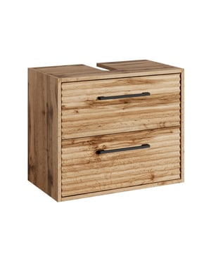 
Wastafelkast Etna is een hangende badkamerkast voor onder een wastafel. Deze wastafelkast is bedoeld om iedere badkamer van extra bergruimte te voorzien en een moderne en luxe uitstraling te geven. De ombouw van de wastafelkast is gemaakt van hoge kwaliteit spaanplaat en de ladefronten zijn gemaakt van MDF.Uitgevoerd in eiken.Afmetingen wastafelkast:- Wastafelkast: 60 x 35 x 50cm Kenmerken:- Wastafelkast om onder een wastafel te plaatsen- Twee lades met soft-close sluiting- Veel bergruimte- Brede uitsparing aan de bovenzijde voor het aansluiten van een afvoer- Gemakkelijk te monteren- Inclusief montagemateriaal en bevestigingsmateriaal om de kast op te hangen - Gemaakt van hoogwaardige kwaliteit spaanplaat en MDF - Soft-close sluiting is inbegrepenVerpakking en montageDeze wastafelkast wordt geleverd in één doos met uitgebreide Merk: Badplaats Kleur: Eiken