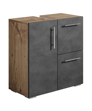 
Wastafelkast Mars is een badkamerkast voor onder een hangende wastafel. Deze wastafelkast is bedoeld om iedere badkamer van extra bergruimte te voorzien en een moderne en luxe uitstraling te geven. De wastafelkast is gemaakt van hoge kwaliteit spaanplaat en vanwege zijn strakke afwerking ook makkelijk schoon te maken.Uitgevoerd in kastanje eiken met donker grijs.Afmetingen wastafelkast:- Wastafelkast: 60 x 30 x 60cm- Breedte uitsparing bovenblad: 8 cm- Diepte uitsparing bovenblad: 25 cm- Diepte tot afronding/versmalling (bruikbare ruimte): 21,5 cm Kenmerken:- Wastafelkast om onder een wastafel te plaatsen- Twee deuren en een lade- Veel bergruimte- Brede uitsparing aan de bovenzijde voor het aansluiten van een afvoer- Gemakkelijk te monteren- Inclusief montagemateriaal- Gemaakt van hoogwaardige kwaliteit spaanplaat met fineerlaag- Soft-close Merk: Badplaats Kleur: Grijs, Eiken