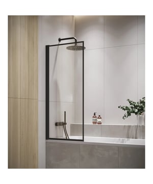 
Badwand Medal zwart is een draaibaar badscherm vervaardigd uit getint veiligheidsglas. De wand wordt geleverd met profielen en strips. De badwand is gemakkelijk te installeren en al het benodigde montagemateriaal hiervoor is inbegrepen.De wand kan direct op de badrand geplaatst worden. Vanwege het draaibare profiel wat tegen de muur geplaatst wordt, kan de volledige wand worden weggedraaid.Badwand Medal is behandeld met nano coating, wat ervoor zorgt dat kalk en zeepresten zich minder makkelijk hechten aan het glas. De wand wordt bevestigd in een mat zwart profiel welke tegen de muur moet worden bevestigd. Onder de wand wordt een rubberen strip geplaatst om het geheel waterdicht te maken. Het plaatsen van de wand in spiegelbeeld is ook mogelijk.Kenmerken- Badwand inclusief profielen en strips- Gemakkelijk te monteren op iedere badrand- Inclusief draaibaar muurprofiel- In spiegelbeeld te plaatsen- Inclusief Merk: Badplaats Kleur: Zwart profiel, Transparant glas
