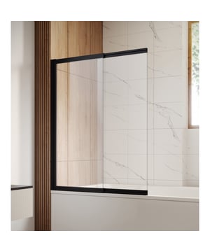 
Badwand Moka uitgevoerd met een schuifdeur. De badwand is geheel vervaardigd uit veiligheidsglas met mat zwarte aluminium strips. De badwand bestaat uit twee delen waarvan het tweede deel schuifbaar is. Tussen de glazen wanden in bevinden zich rubberen strips om het geheel waterdicht af te sluiten. De wand kan zowel links als rechts gemonteerd worden en wordt inclusief montage materiaal en handleiding geleverd.Afmetingen (b x h)110 x 140 cmDikte glas5 mm Merk: Badplaats Kleur: Zwart profiel, Transparant glas