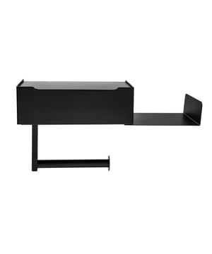 
Maak je toilet helemaal af met deze praktische wc-rolhouder met plankje. Dit slimme ontwerp combineert een handig plankje voor je smartphone, een rolhouder én een opbergbakje. Door de keuze uit schroeven of een krachtige plakstrip is het bevestigen super simpel! Voordelen Handig opbergbakje Strak matzwart ontwerp  Makkelijk ophangen: plakken of boren Extra plankje voor telefoon, geurstokjes of spray Linksom of rechtsom monteren    Handig opbergvakje Deze wc rolhouder is compleet met opbergbakje. Handig om vochtige doekjes of maandverband discreet op te bergen. Binnen handbereik, maar buiten het zicht.      Gebruiken met of zonder plankje Op het opbergplankje kun je makkelijk een telefoon, toiletspray of geurstokjes kwijt. Zo blijft het opbergbakje altijd te openen, zonder dat je spullen aan de kant hoeft te pakken. Liever geen plankje? Dan installeer je ‘m niet. De boorgaten zijn niet zichtbaar.      Design met oog voor detail Het unieke aan deze toiletrolhouder met plankje is de hoogwaardige afwerking. De kleur is matzwart, zelfs de schroeven zijn zwart. Bij andere modellen zie je een korrelige, blinkende afwerking en vaak zilveren schroeven. Iets goedkoper, maar niet zo strak.      Makkelijk monteren Door de krachtige zelfklevende tape hangt de toiletrolhouder zo aan de muur, zonder schade. Even de tape bevestigen, 24 uur laten drogen, dan de toiletrolhouder vastdraaien en klaar! Meer fan van boren? In het pakket zitten ook pluggen en schroeven.   Kenmerken toiletrolhouder met bakje• Afmetingen zonder plankje (L x D x H): 20 x 13 x 15.5 cm • Afmetingen met plankje (L x D x H): 32 x 13 x 15.5 cm • Kleur: Matzwart• Materiaal: Rvs• Ophangmethode: Boren of Plakstrip (beide meegeleverd)• Let op: Plakken kan alleen op een volledig gladde ondergrond. Ook behang of stucwerk raden we niet aan, kies dan voor boren! Bestel de wc rolhouder met bakje vandaag nog en geniet snel van een opgeruimd toilet!Materiaal: RVSKleur: ZwartAfmetingen: Hoogte: 15.5CM x breedte: 12CM x Lengte: 32CM