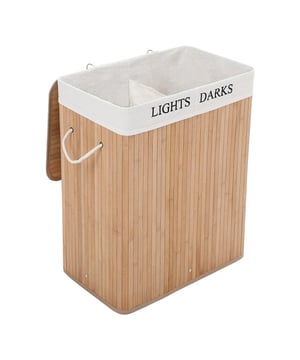 
Met deze opvouwbare wasmand met 2 compartimenten van bamboe - 100 L, zijn er geen rondslingerende kleren meer in huis! Het deksel is verbonden met de behuizing door een metalen ring om te voorkomen dat het deksel faalt of naar beneden zakt. Het brede deksel kan tot 10 kg dragen. Het katoenen handvat aan beide zijden van de behuizing is handig voor transport. De rand van de behuizing is bedekt met polypropyleenvezels en de bodemplaat is omhuld met niet-geweven stof, stijlvol en duurzaam. Productkenmerken: Kleur: Natuurlijk Belangrijkste materiaal: MDF, Bamboe, IJzer, TCF-stof Afwerking: Bamboe 2 compartimenten Productafmetingen: Lengte 52 cm x Breedte 32 cm x Hoogte 61 cm - Netto gewicht: 2,7 kg Verpakkingsafmetingen: Lengte 62 cm x Hoogte 39 cm x Breedte 6 cm - Brutogewicht: 3,25 kg Merk: CaliCosy Kleur: Wooden Effect