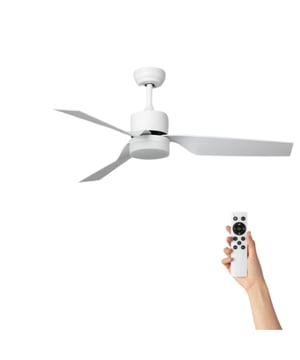 
Hannelore Plafondventilator: Verfijnde Verfrissing voor Jouw Ruimte Ervaar de perfecte balans tussen elegantie en functionaliteit met onze Hannelore plafondventilator. Met een royale diameter van Ø132cm biedt deze ventilator niet alleen efficiënte koeling, maar voegt ook een vleugje klasse toe aan elke ruimte.  Belangrijkste Kenmerken: Optimale Luchtstroom: De Hannelore plafondventilator zorgt voor een krachtige luchtstroom, waardoor je ruimte snel wordt verfrist en comfortabel aanvoelt. 6 Snelheden voor Aanpasbaar Comfort: Pas de luchtstroom aan jouw voorkeur aan met de 6 verschillende snelheidsinstellingen. Volledige controle ligt binnen handbereik. Handige Afstandsbediening: Beheer de ventilator moeiteloos met de bijgeleverde afstandsbediening. Zit comfortabel en regel de luchtstroom zonder op te staan. Stijlvol Ontwerp in Warm Bruin: De warme bruine kleur van de Hannelore plafondventilator voegt een uitnodigende sfeer toe aan elke kamer, terwijl het tijdloze ontwerp naadloos integreert met je interieur. Geïntegreerde Verlichting: Geniet van extra functionaliteit met de ingebouwde verlichting. Creëer sfeer of gebruik het als hoofdverlichting, de keuze is aan jou. Of je nu op zoek bent naar verkoeling of een stijlvolle toevoeging aan je interieur, de Hannelore plafondventilator biedt het beste van beide werelden. Verhoog je comfort en verlaag je energierekening met deze prachtige en functionele ventilator! Merk: Ventiluxe Materiaal: Metaal Kleur: Wit Afmetingen: Ø132cm EAN: 8720942999492