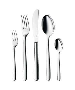 
<p><strong>Korte omschrijving Kult Bestekset - 30-delig - 18/0 edelstaal</strong></p>
<ul>
<li>Cromargan Staal goed bestand tegen gebruikssporen; kras- en vaatwasserbestendig</li>
<li>Holheft messen; langdurige scherpte</li>
<li>Geschikt voor reiniging in de vaatwasser.</li>
<li>Strak en modern design zonder decoratieve elementen</li>
</ul>
<p><strong>Inhoud</strong></p>
<ul>
<li>6 tafelvorken</li>
<li>6 tafelmessen</li>
<li>6 tafellepels</li>
<li>6 koffielepels</li>
<li>6 taartvorkjes</li>
</ul>
<p><strong>Uitgebreide omschrijving</strong></p>
<p>Als je voornamelijk bent aangetrokken tot functionele aspecten, dan is deze WMF Kult Bestekset - 30-delig echt iets voor jou. Het ontwerp heeft vrijwel geen decoratieve elementen en het biedt daardoor geen afleiding van de functionaliteit. Door terug te koppelen naar formele elementen ligt de nadruk vooral op de strakke en duidelijke vormen. Het resultaat is een bestek waarmee je heerlijk van je eten kunt genieten!</p>
<p><a href="https://www.vdgardewarenhuis.nl/brands/wmf/">Bekijk hier alle producten van WMF.</a></p>