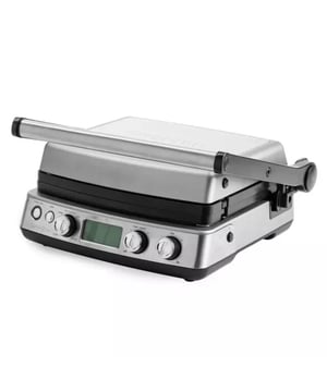 
<p><strong>Korte omschrijving Greenpan Electricals Contactgrill RVS</strong></p>
<ul>
<li>Vermogen: 2200 W</li>
<li>Aantal programma's : 7</li>
<li>Gemaakt van RVS</li>
<li>Type antikleeflaag: Thermolon Volt</li>
<li>Exclusief wafelplaten</li>
</ul>
<p> </p>
<p><strong>Uitgebreide omschrijving</strong></p>
<p>Deze contactgrill is ideaal voor krokante tosti's, lekkere panini’s, gegrilde groenten of vlees... Zin in gourmet of teppanyaki? Klap ‘m volledig open and you’re good to go!</p>
<p>De  Greenpan Electricals Contactgrill contactgrill heeft een unieke Thermolon™ Volt antiaanbaklaag zonder PFAS. De contactgrill warmt supersnel op en de platen zijn afneembaar, zodat je ze makkelijk kan schoonmaken. Je kan de contactgrill open en dicht gebruiken: als grill, gourmet, teppanyaki of paninigrill! </p>
<p><