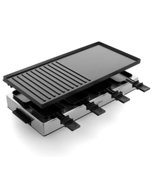 
<h2>GreenPan - Chef's Collection - Gourmet set - Grill - Teppanyaki PFAS vrij</h2>
<ul>
<li>Vermogen: 1700W</li>
<li>PFAS-vrije keramische anti aanbaklaag van Thermonlon Volt</li>
<li>Omkeerbare plaat voor grillen of pannenkoeken bakken!</li>
<li>Voorkant van de plaat is met 50% grill en 50% vlak voor heerlijk grillen en Teppanyaki</li>
<li>Achterkant is helemaal vlak en kun je lekkere pannenkoeken op bakken</li>
<li>4 Manieren om te feesten: Grillen, Teppanyaki, Pannenkoeken en Raclette</li>
<li>Groot bakoppervlak perfect voor 8 personen</li>
<li>Regelbare thermostaat</li>
<li>Extra lange stroomsnoer van 150cm</li>
<li>8 pannetjes in koolstofstaal met PFAS-vrije antiaanbaklaag</li>
<li>8 nylon spatels</li>
<li>Antislipvoetjes</li>
<li>Gemakkelijk schoon te maken</li>
</ul>
<p><strong>Uitgebreide omschrijving</strong></p>
<p>Ben je op zoek naar de ultieme culinaire ervaring om te delen met vrienden en familie? De Greenpan Bistro Gourmet Raclette, met zijn royale afmetingen en krachtige 1700watt, brengt plezier en veelzijdigheid naar je feestelijke gelegenheden.</p>
<p><strong>PFAS-Vrije Keramische Anti-Aanbaklaag van Thermolon Volt:</strong> Bij Greenpan stellen we jouw gezondheid voorop. Daarom is onze Raclette voorzien van een PFAS-vrije keramische anti-aanbaklaag van Thermolon Volt, zodat je zonder zorgen kunt koken. Of je nu grillt, teppanyaki bereidt, pannenkoeken bakt of racletteert, ons antiaanbakoppervlak staat garant voor moeiteloos koken en schoonmaken.</p>
<p><strong>Omkeerbare Plaat voor Grillen of Pannenkoeken Bakken:</strong> Deze Raclette is een ware alleskunner. Dankzij de omkeerbare plaat kun je kiezen tussen grillen en pannenkoeken bakken, afhankelijk van je culinaire stemming.</p>
<p><strong>4 Manieren om te Feesten:</strong> Met de GreenPan - Chef's Collection - Gourmet set - Grill - Teppanyaki zijn er eindeloze mogelijkheden om te genieten. Je kunt grillen, teppanyaki bereiden, overheerlijke pannenkoeken maken of gezellig racletten met vrienden. Elke keer weer een feestelijke verrassing op tafel!</p>
<p><strong>Groot Bakoppervlak voor 8 Personen:</strong> Met een royaal bakoppervlak is er voldoende ruimte om tot wel 8 personen te bedienen. Geen gedoe meer om gerechten warm te houden, want iedereen kan tegelijkertijd genieten van hun favoriete bereidingen.</p>
<p><strong>Regelbare Thermostaat:</strong> Met de regelbare thermostaat kun je de temperatuur aanpassen aan jouw specifieke gerecht, zodat je altijd perfecte resultaten behaalt.</p>
<p><strong>Extra Lang Stroomsnoer van 150 cm:</strong> Flexibiliteit is belangrijk, en daarom hebben we een extra lang stroomsnoer van 150 cm toegevoegd, zodat je jouw Raclette kunt plaatsen waar je maar wilt.</p>
<p><strong>Inclusief 8 Pannetjes en Spatels:</strong> Deze Raclette wordt geleverd met 8 pannetjes van koolstofstaal met een PFAS-vrije antiaanbaklaag, evenals 8 handige nylon spatels. Alles wat je nodig hebt voor een gezellig samenzijn.</p>
<p><strong>Antislipvoetjes:</strong> Stabiliteit is cruciaal tijdens het koken, en onze antislipvoetjes zorgen ervoor dat je Raclette stevig op zijn plaats blijft.</p>
<p><strong>Gemakkelijk Schoon te Maken:</strong> Niets bederft een feestje meer dan urenlang schoonmaken. Gelukkig zijn de platen van deze Raclette eenvoudig te reinigen, waardoor je meer tijd hebt om te genieten van het gezelschap van je gasten.</p>
<p>Breng meer plezier en veelzijdigheid naar jouw feestelijke tafel met de Greenpan Chef's Collection - Gourmet set - Grill - Teppanyaki. Geniet van heerlijke gerechten en maak herinneringen met je dierbaren, wetende dat je met een PFAS-vrije en gebruiksvriendelijke grill werkt. Maak van elke gelegenheid een speciale gebeurtenis en haal vandaag nog jouw Greenpan Chef's Collection - Gourmet set - Grill - Teppanyaki in huis!</p>
<p>--faq--</p>
<div>
<h3>Veel gestelde vragen</h3>
<div class="active">
<h4>Is de Chef's Collection - Gourmet set - Grill - Teppanyaki PFAS vrij?<i class="fa fa-plus"> </i><i class="fa fa-minus"> </i></h4>
<p>Ja! De platen zijn Keramisch. Dit betekend dat er geen PFAS in zit verwerkt zoals de meeste grills / pannenkoekenplaten. Dit maakt de Greenpan Bistro Gourmet Raclette DE keuze voor een gezond huis!</p>
</div>
</div>