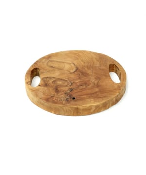 
This solid teak cutting board can also be used as a serving tray. It looks great on every kitchen counter! KleurNaturelMaterialenTeakhoutHoogte (cm)4Breedte (cm)30Lengte (cm)30 Materiaal: