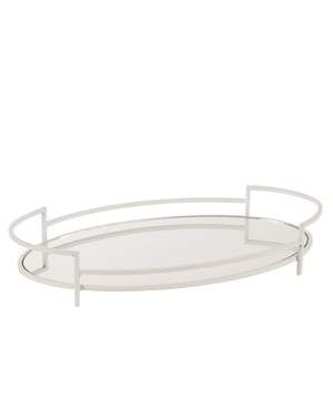 
Saucer Oval With Mirror Metal/Glass White Width28.5Height8.5Length49.5Weight1.54 kgCollectionZomer 2022Colour WhiteMaterial compositionIron(50%),mirror(50%) Materiaal: