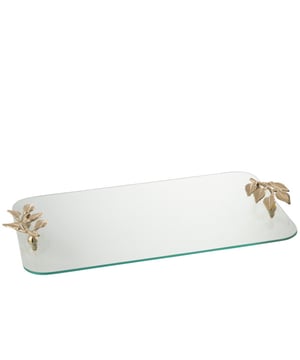
Tray Leaf Glass/Iron Transparent/Gold Width30Height4Length50Weight2.155 kgCollectionWinter 2024Colour TransparentMaterial compositionGlass(80%),iron(20%) Materiaal: